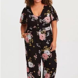 Torrid Floral Jumpsuit